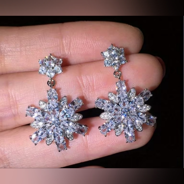 B Individually $10 Or Bundle 4/$20 Silver Crystal Earrings